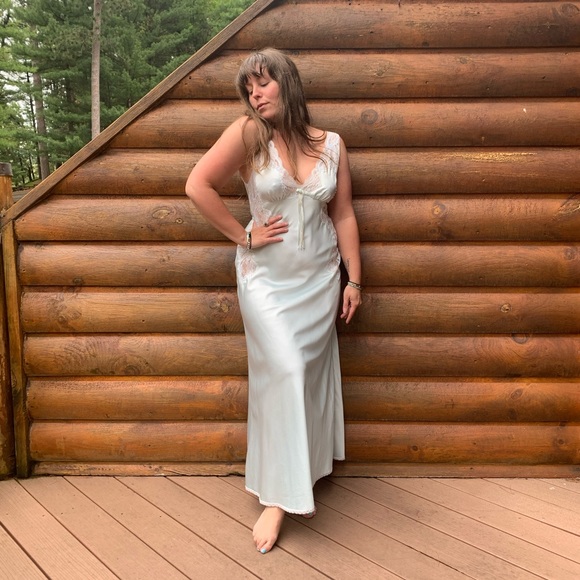 Dior Other - Vintage Christian Dior Light Blue Nightgown Slip